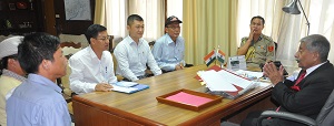 The Governor of Arunachal Pradesh Brig. (Dr.) B.D. Mishra (Retd.)  with  delegation of Ex Servicemen of Arunachal Pradesh led by Wing Commander Gyati Kago (Retd) at Raj Bhavan, Itanagar on 26th October 2017.